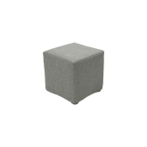 Pouf carré Tweed - gris