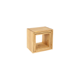 Open cube wood
