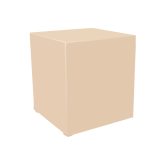 Kub box H110 100x100 - ivoire