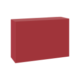 Comptoir box H110 150x50 - framboise