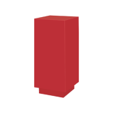 Stèle carrée H110 47x47 - rouge